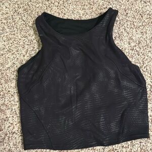 Lululemon black wunder train tank top size 6